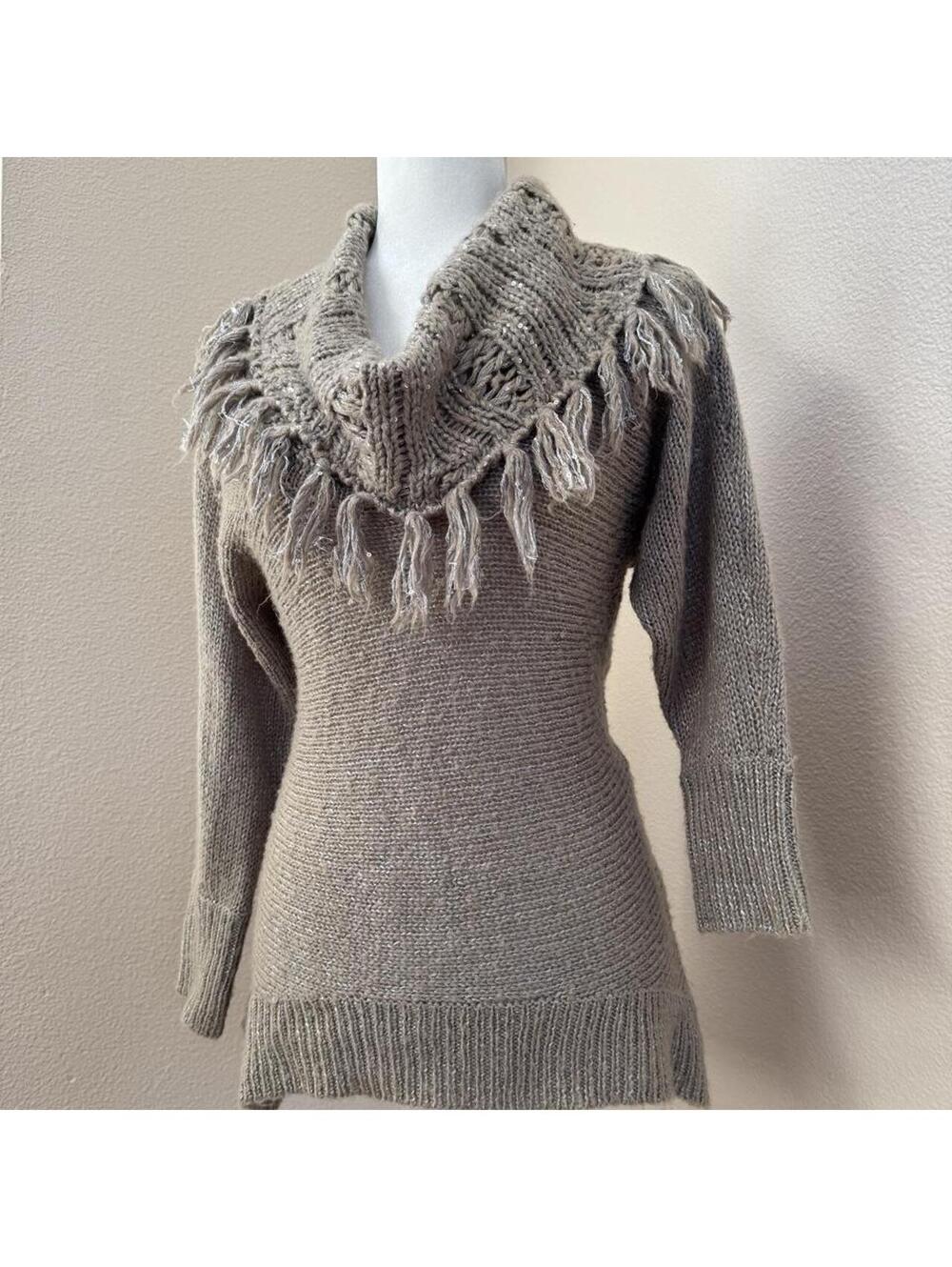 Caché Y2K Fringe Sweater